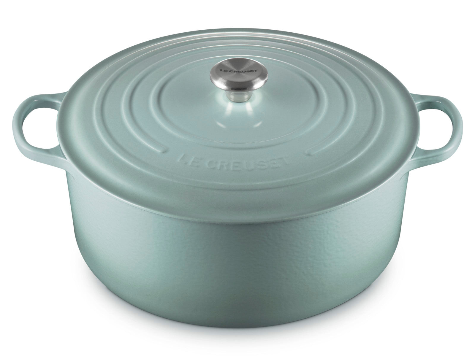 Le Creuset Bräter Signature rund sea salt 34cm - Produktbild 3