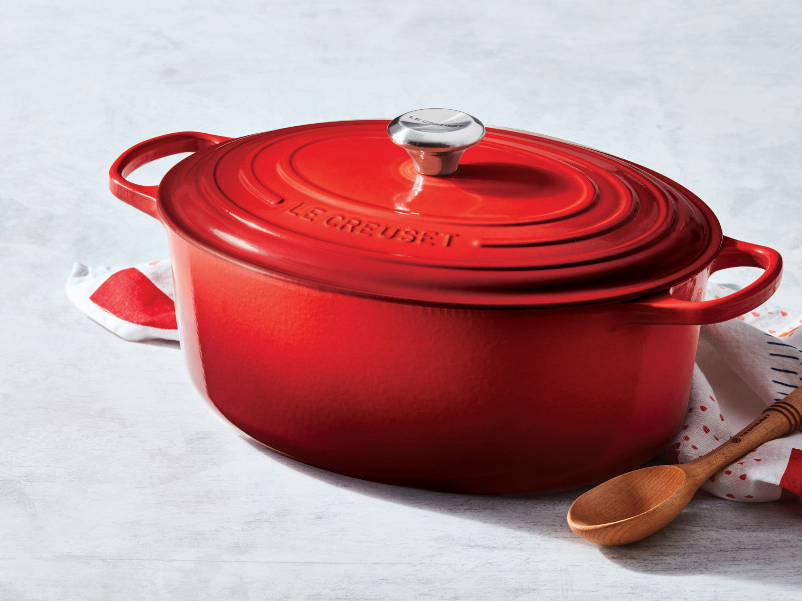 Le Creuset Bräter Signature oval kirschrot 29cm - Produktbild 6