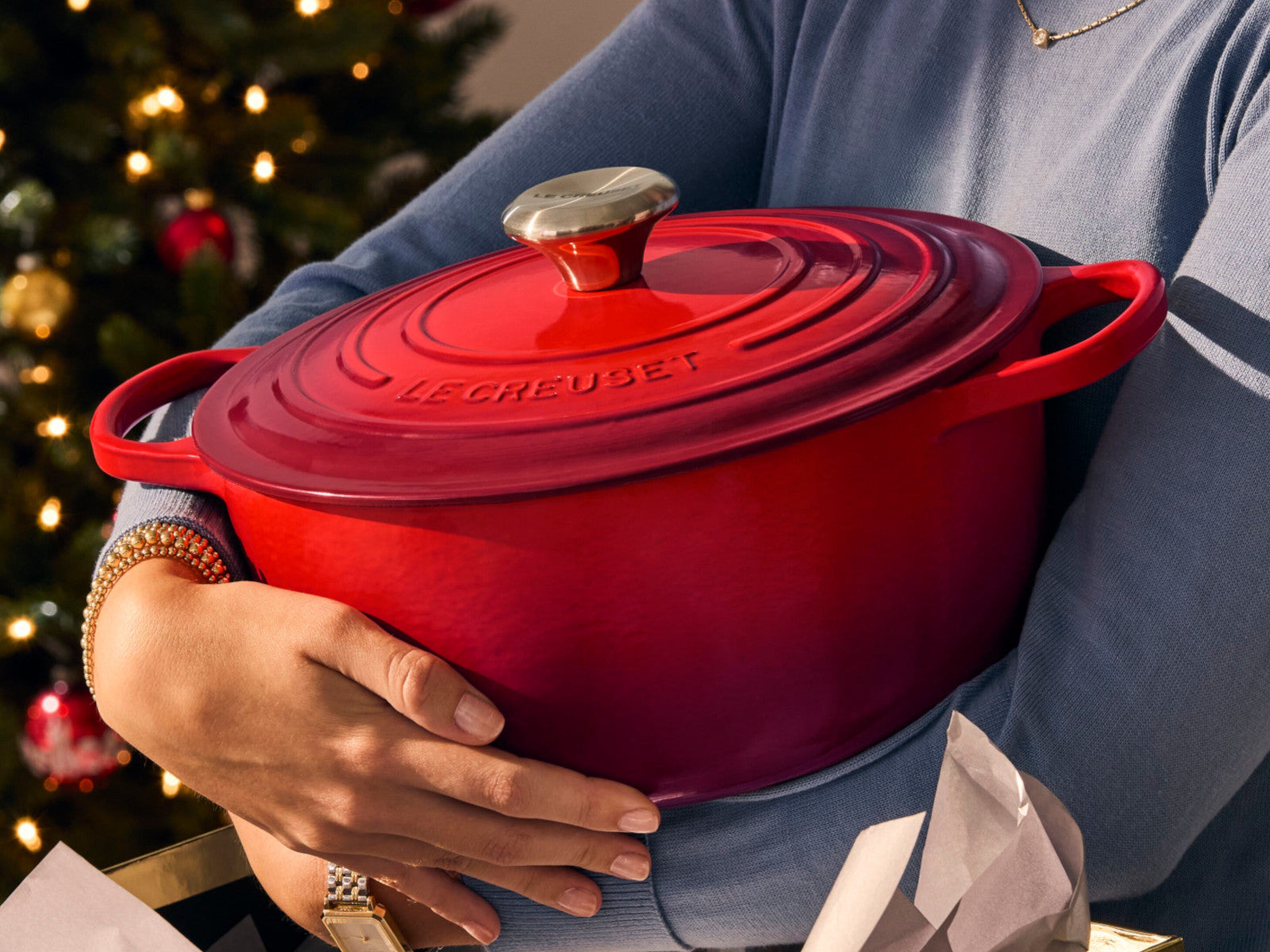 Le Creuset Bräter Signature oval kirschrot 29cm - Produktbild 7