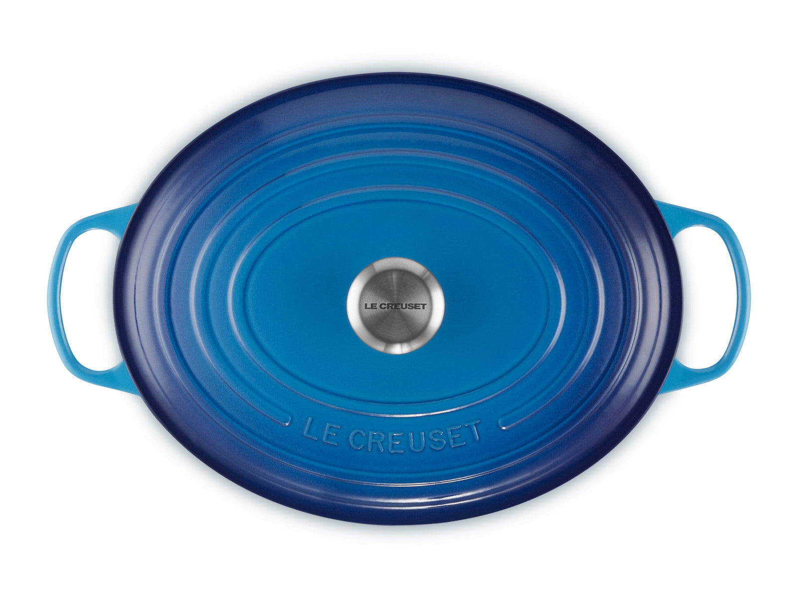 Le Creuset Bräter Signature oval azure  33cm - Produktbild 5