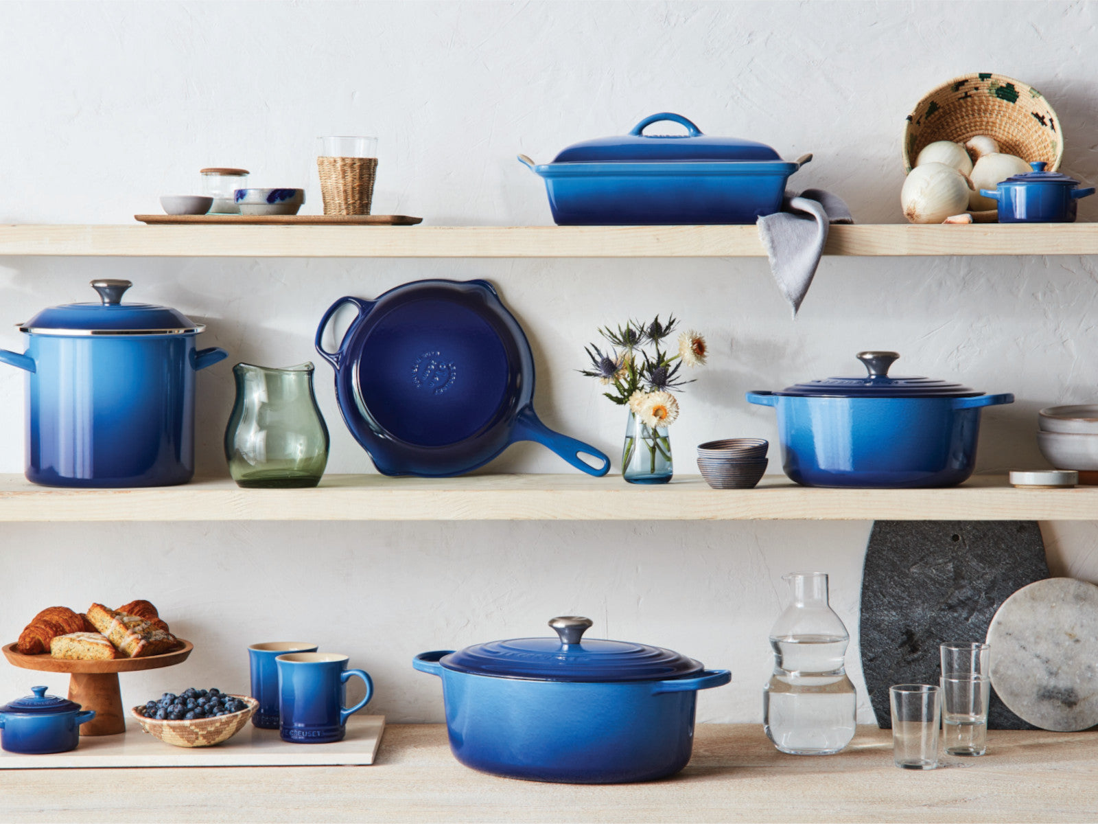 Le Creuset Bräter Signature oval azure  33cm - Produktbild 8