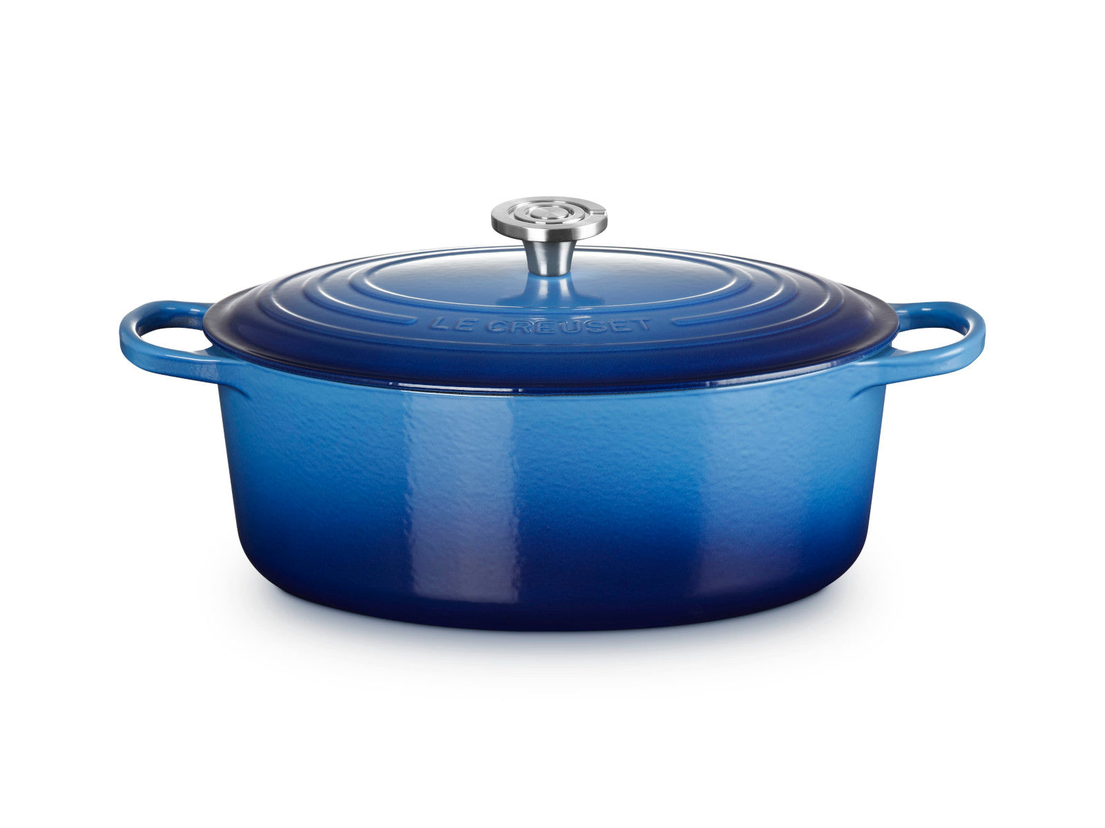 Le Creuset Bräter Signature oval azure 33cm - Produktbild 1