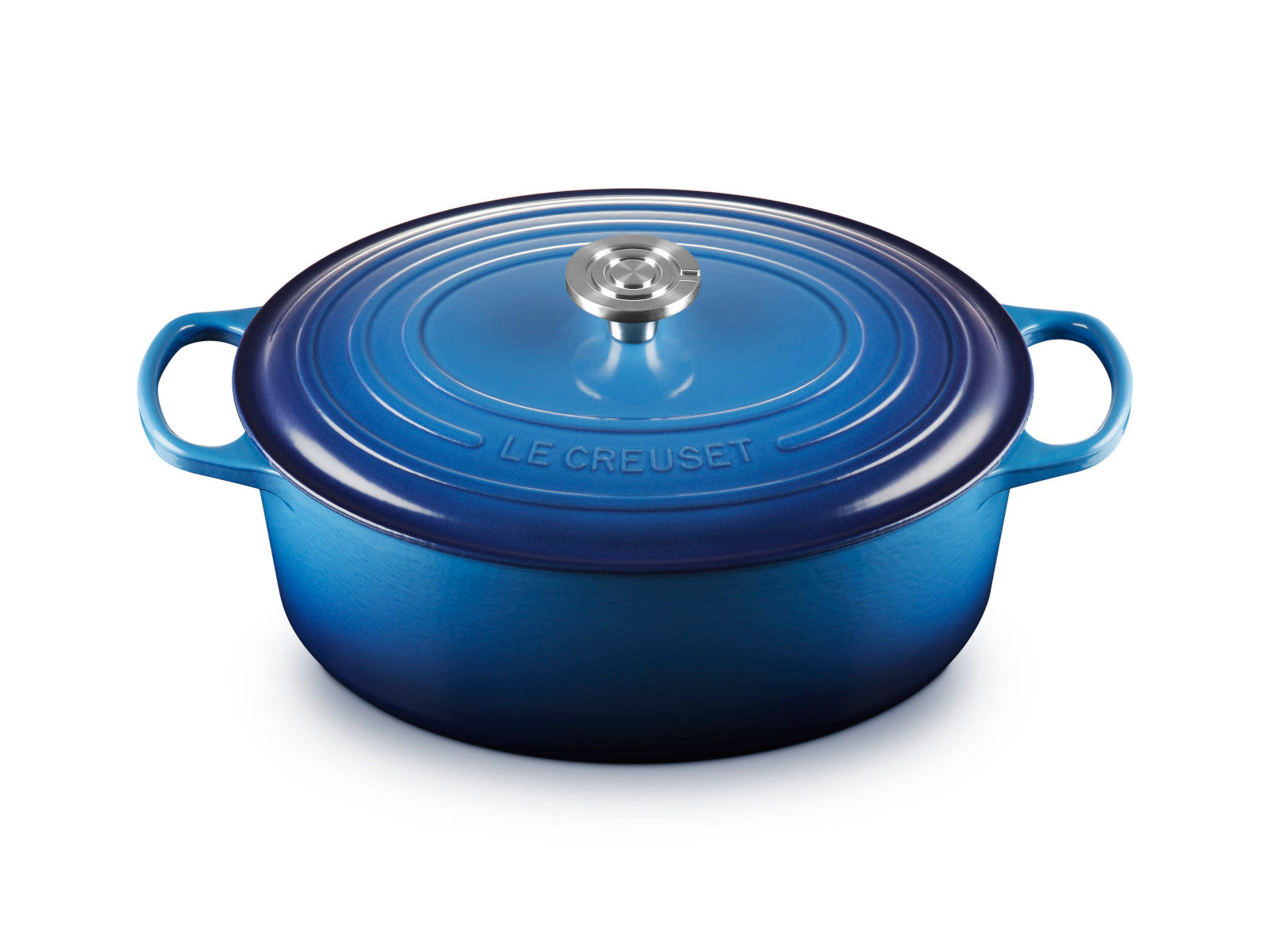 Le Creuset Bräter Signature oval azure 33cm - Produktbild 2