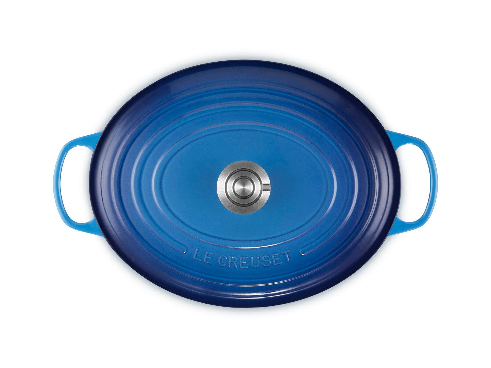 Le Creuset Bräter Signature oval azure 33cm - Produktbild 4