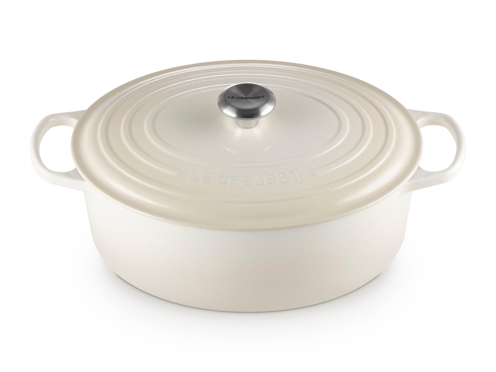 Le Creuset Bräter Signature oval meringue 33cm - Produktbild 3