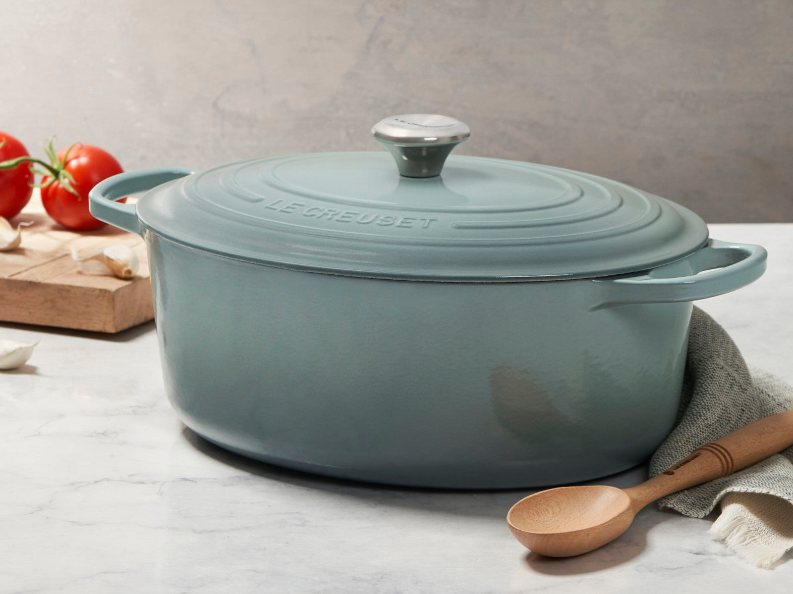 Le Creuset Bräter Signature oval sea salt 33cm - Produktbild 6