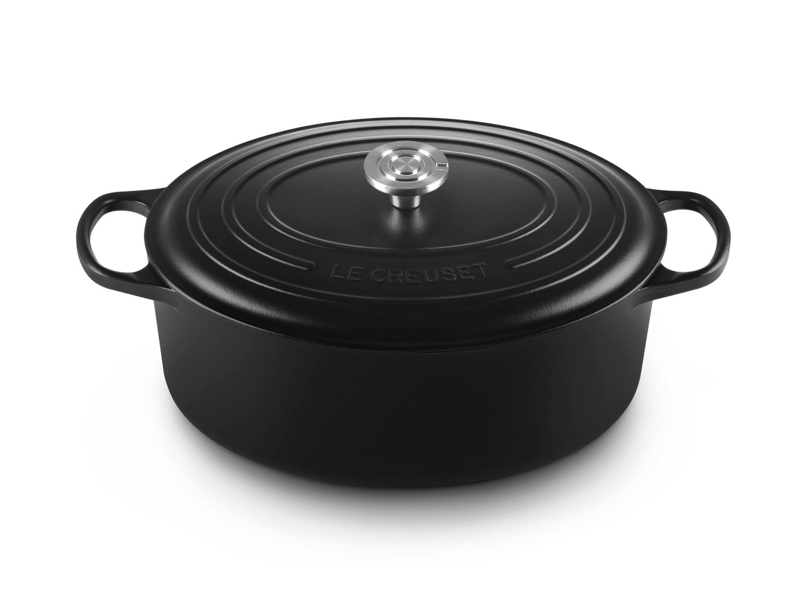 Le Creuset Bräter Signature oval schwarz matt 35cm - Produktbild 2