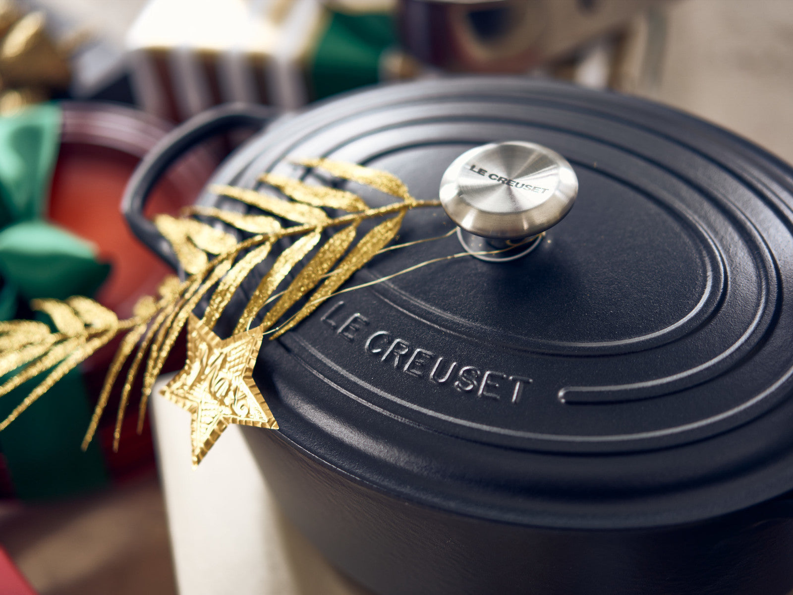 Le Creuset Bräter Signature oval schwarz matt 40cm - Produktbild 5