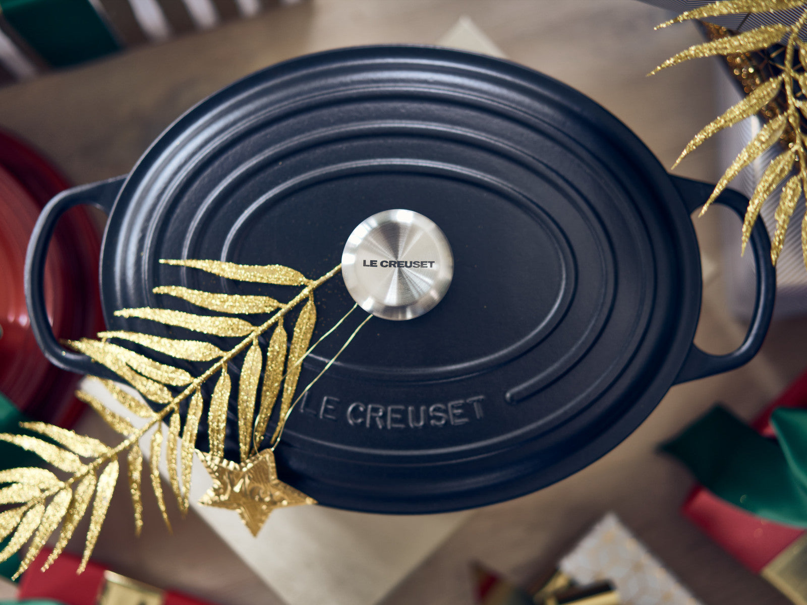 Le Creuset Bräter Signature oval schwarz matt 40cm - Produktbild 7