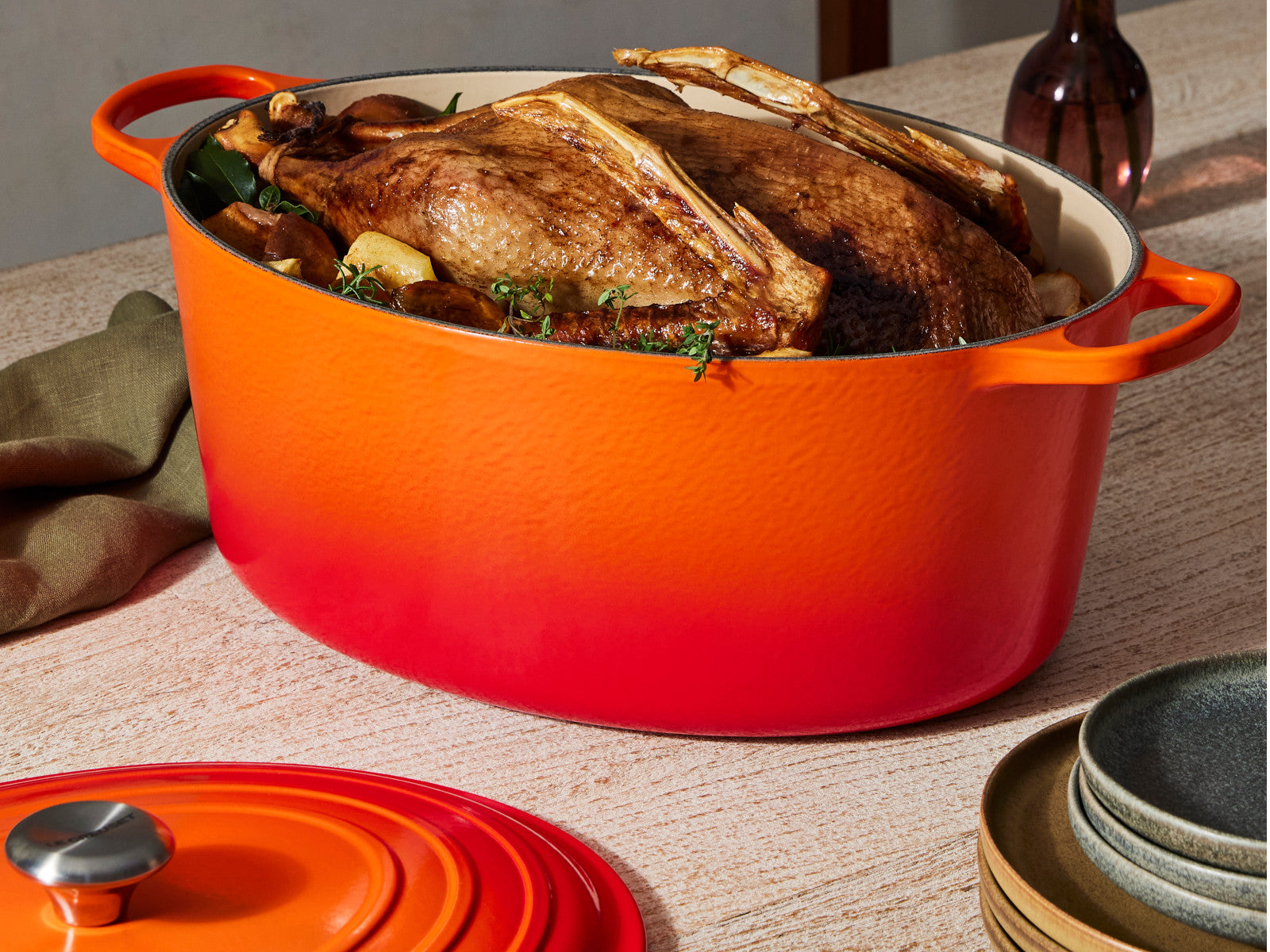 Le Creuset Bräter Signature oval ofenrot 40cm - Produktbild 8