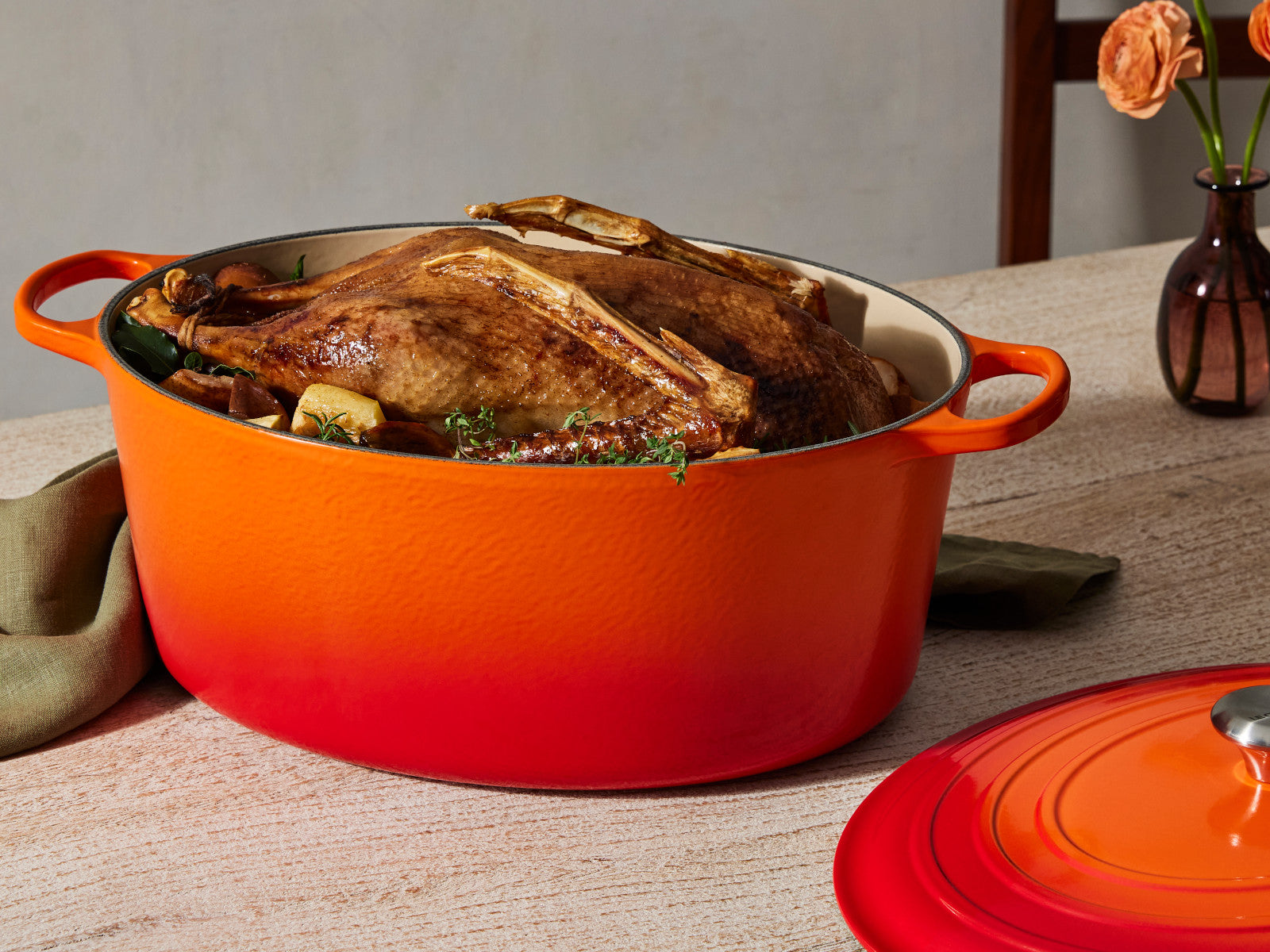 Le Creuset Bräter Signature oval ofenrot 40cm - Produktbild 7