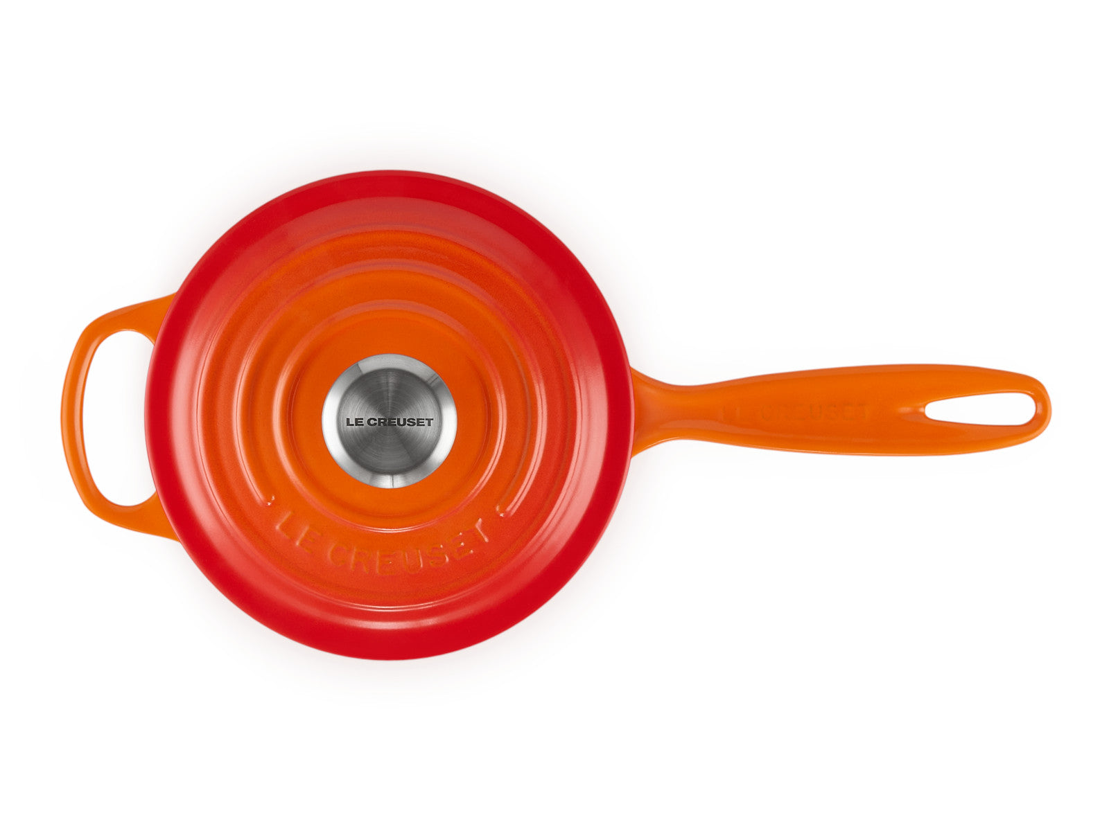 Le Creuset Stielkasserolle Signature rund ofenrot 16cm - Produktbild 3