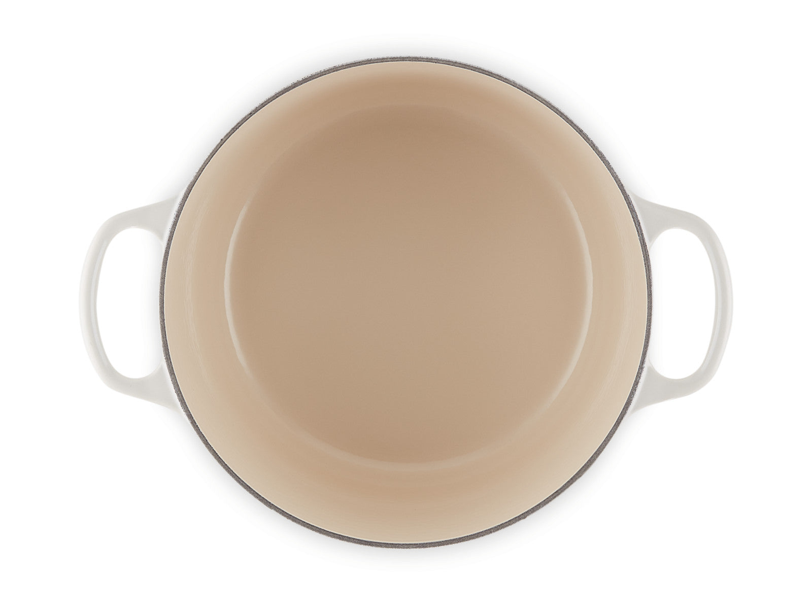 Le Creuset Bräter hoch Signature rund meringue 24cm - Produktbild 3