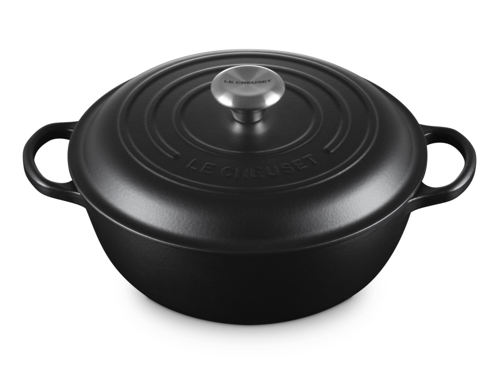 Le Creuset Stew Pot Signature rund schwarz matt 26cm - Produktbild 2