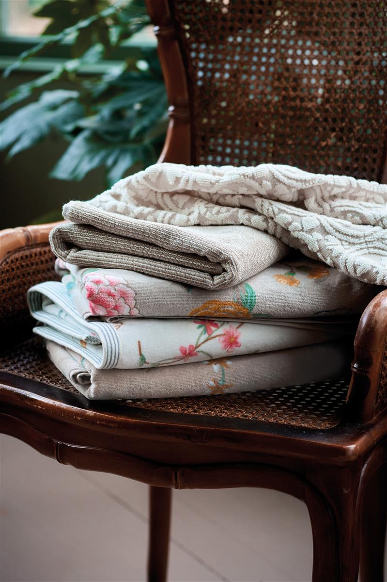 Les Fleurs Duschtuch khaki 70x140cm (1 Stück) - Produktbild 2