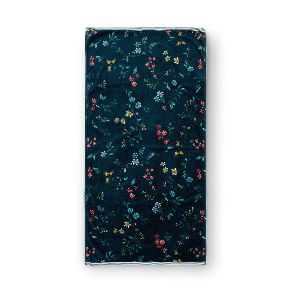 PIP STUDIO Les Fleurs Duschtuch dark blue 70x140cm (1 Stück)