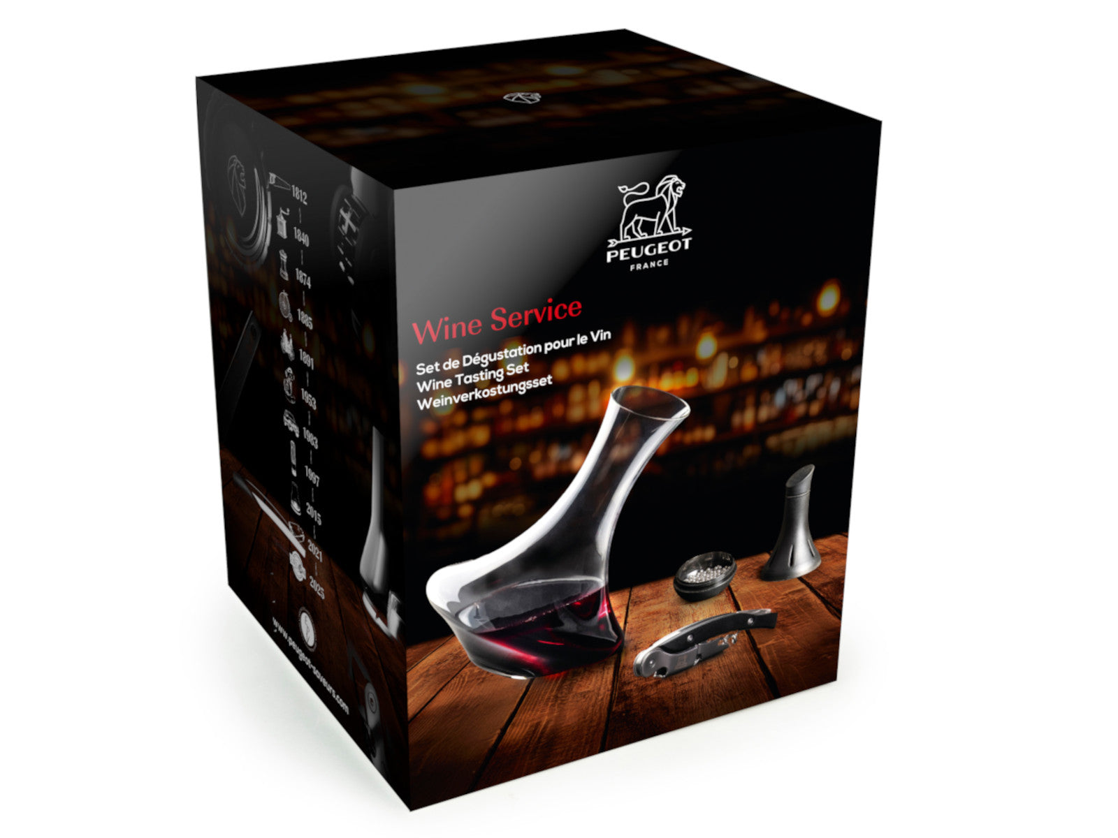 PEUGEOT WINE SERVICE Weinverkostungsset 4tlg - Produktbild 2