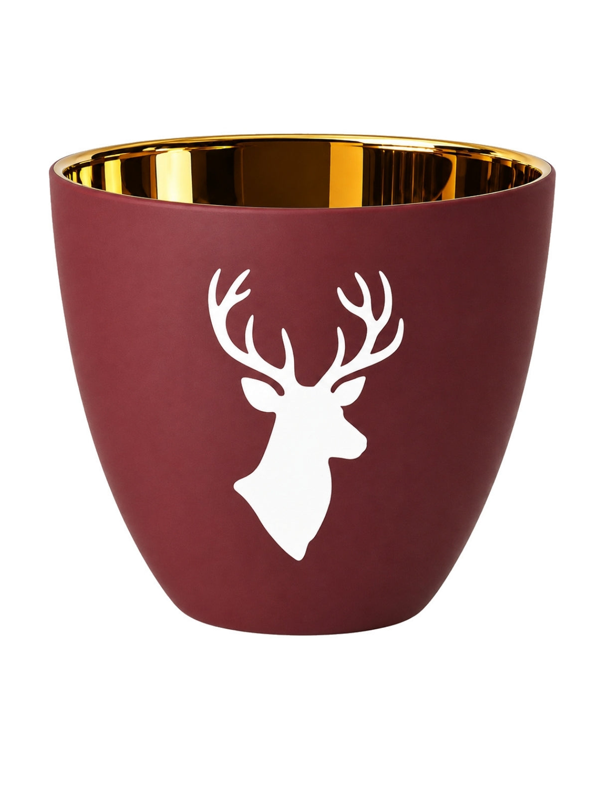 ASA xmas Windlicht Hirschgeweih himbeer 8cm