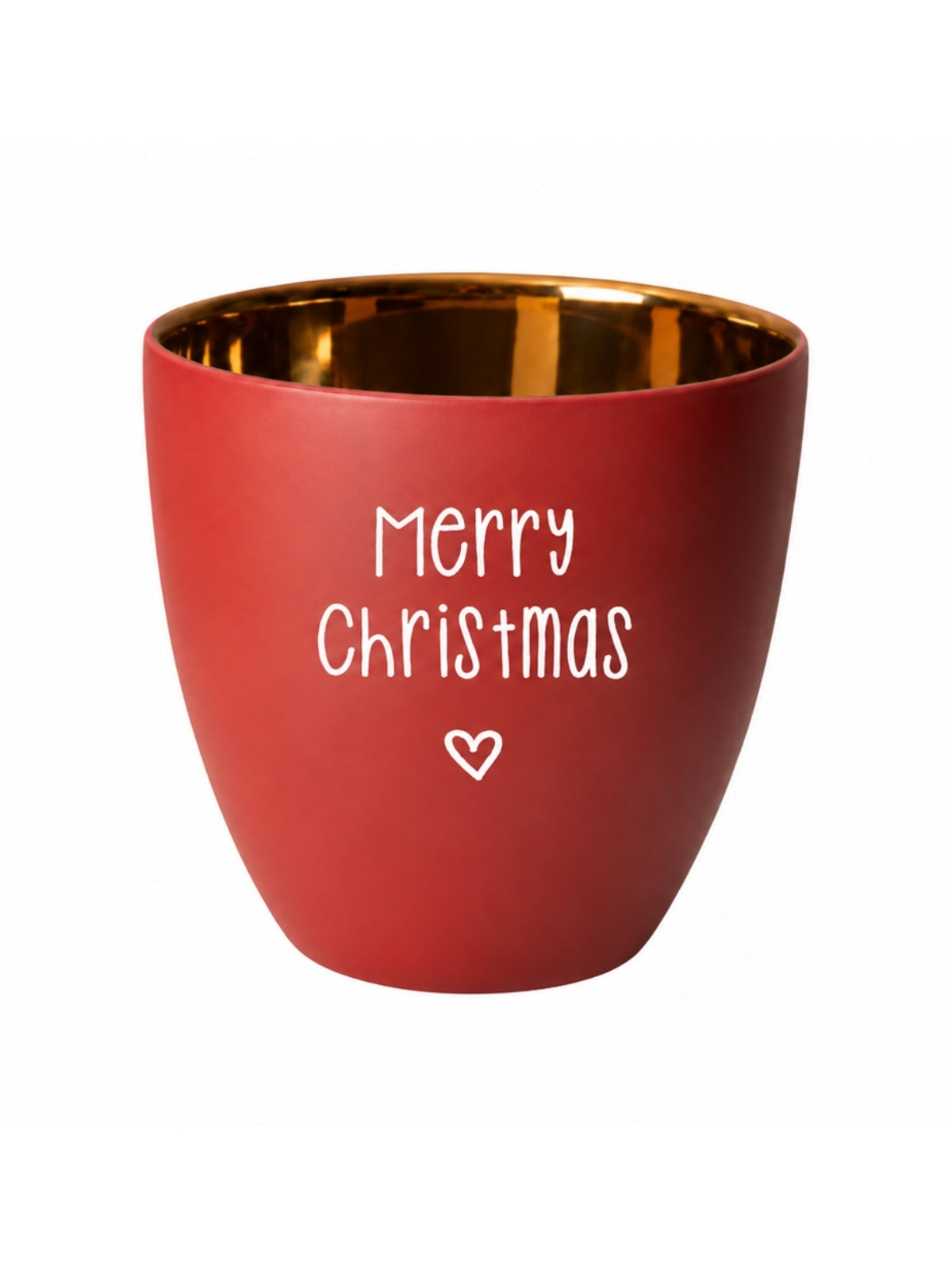 ASA xmas Windlicht Merry Christmas rot 8cm