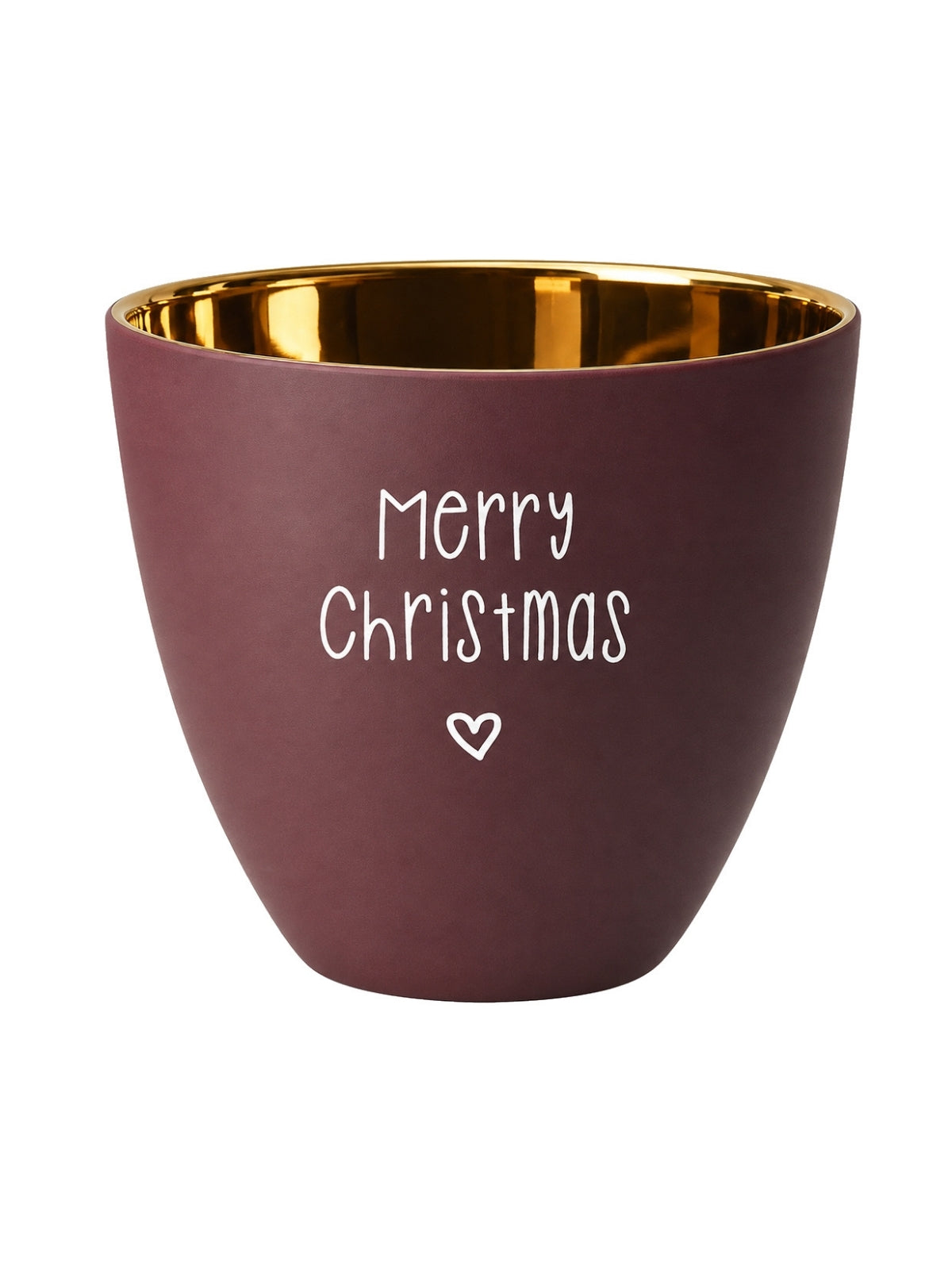 ASA xmas Windlicht Merry Christmas brombeer 8cm