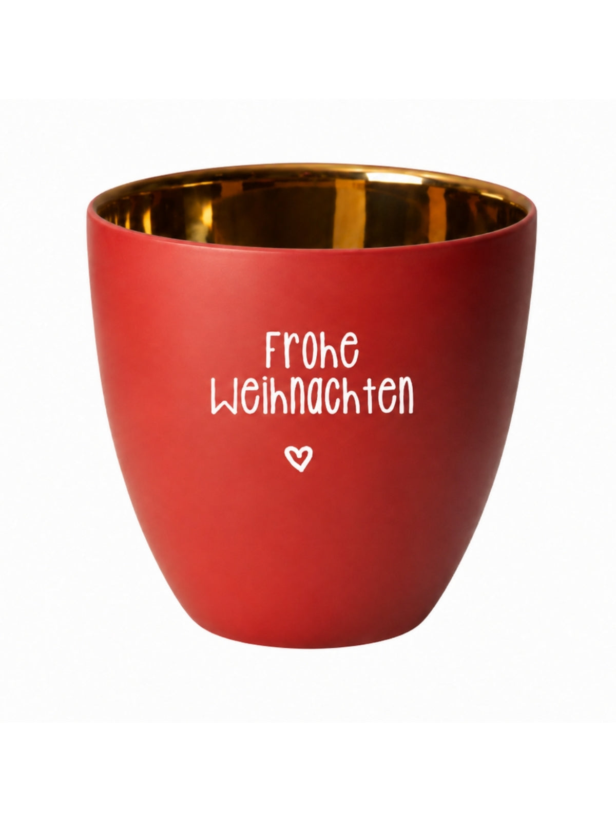 ASA xmas Windlicht Frohe Weihnachten rot 8cm