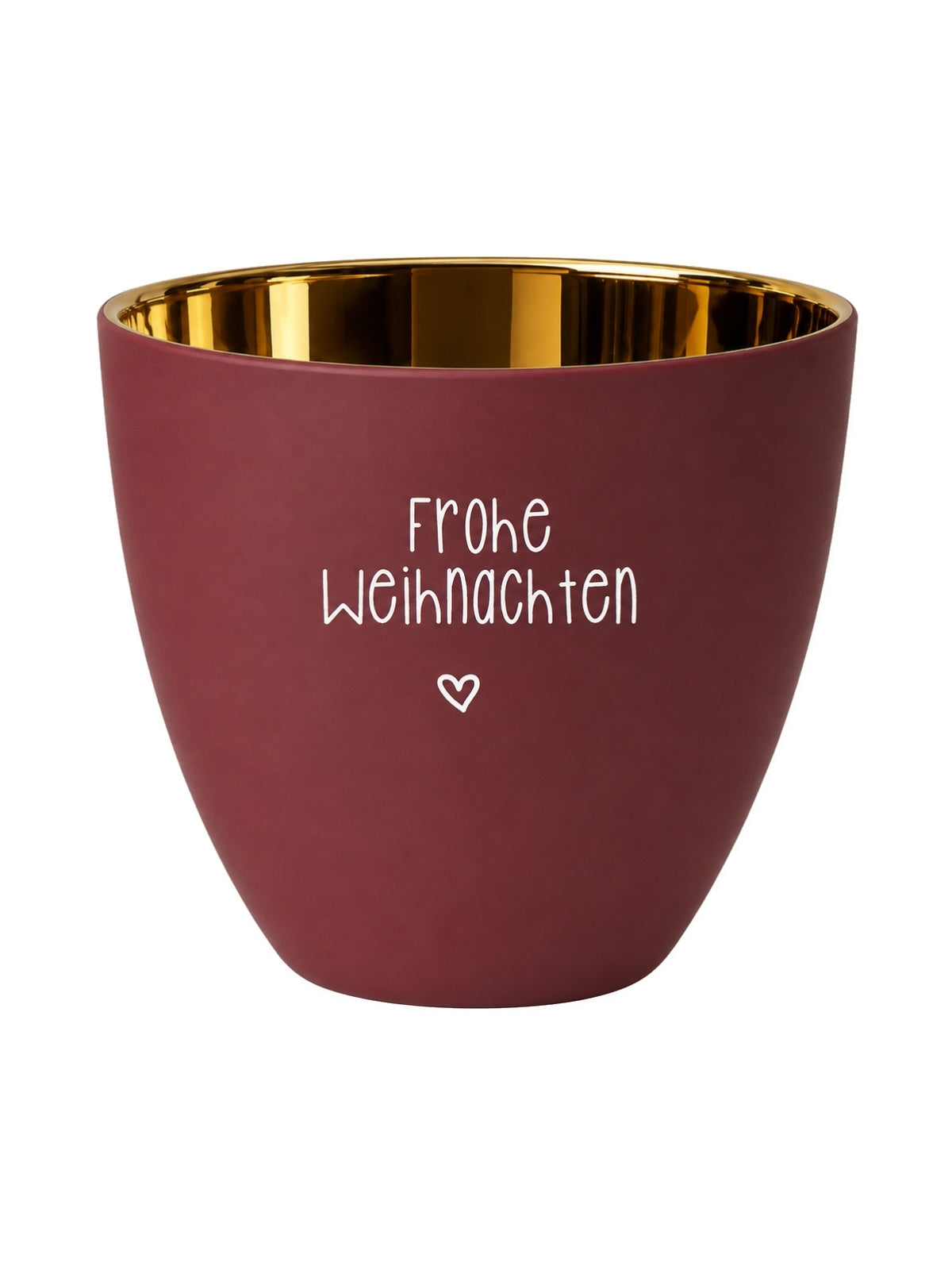 ASA xmas Windlicht Frohe Weihnachten himbeer 8cm