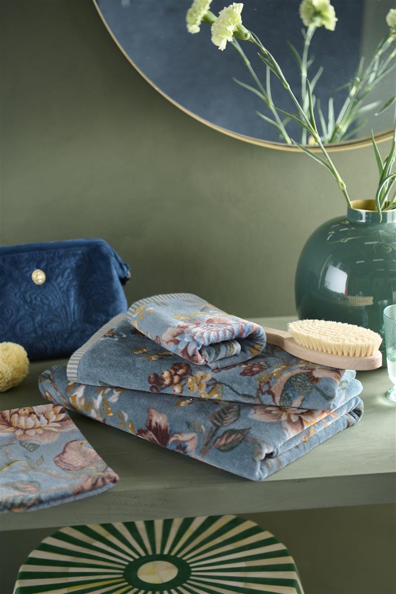 PIP STUDIO Secret Garden Waschhandschuh blue 16x22cm (1 Stück) - Produktbild 3