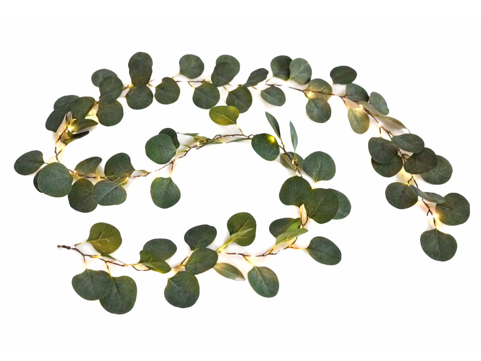 Exner 20er LED-Lichterkette Blätter grün 190cm