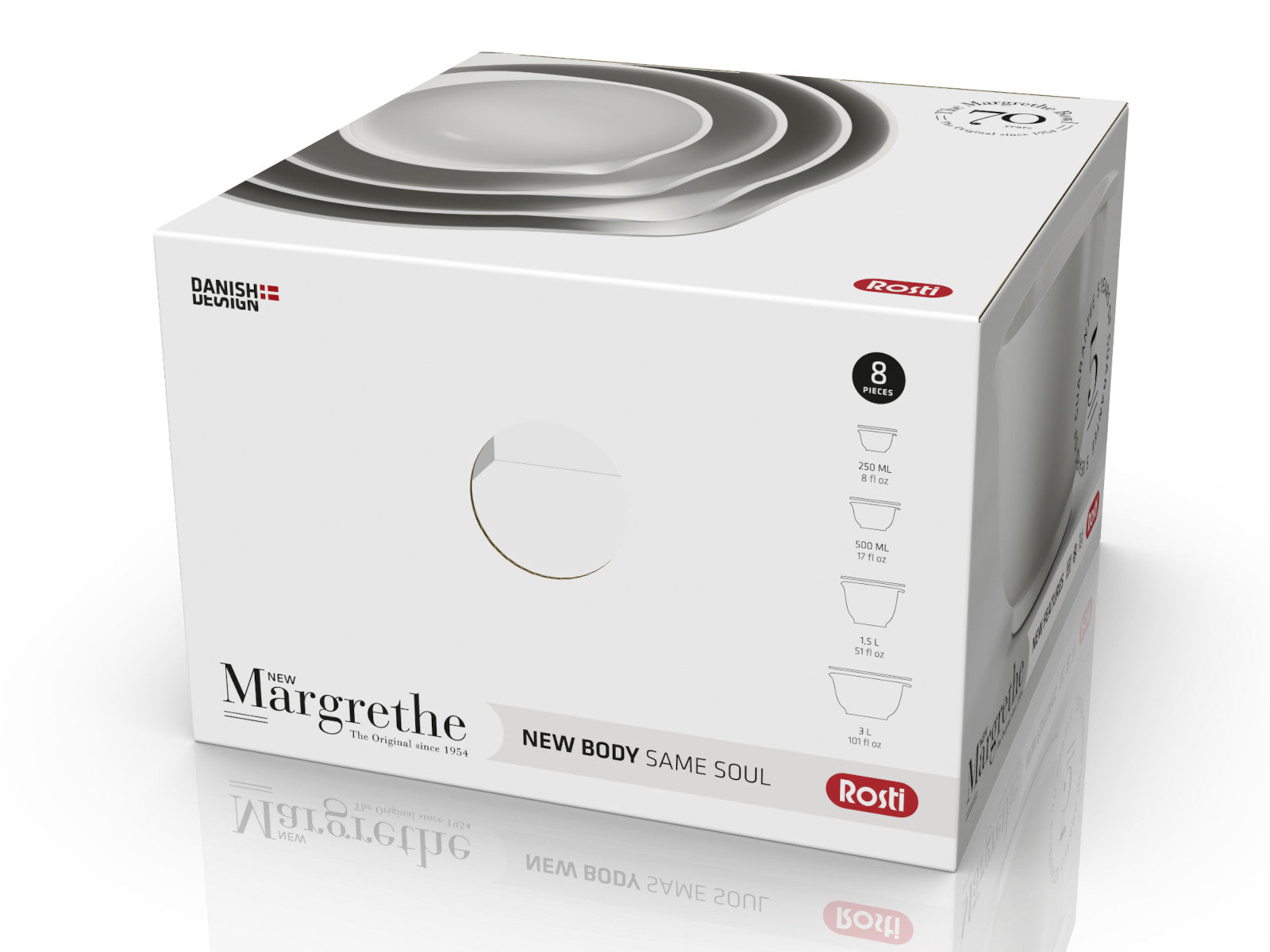Rosti Margrethe Schüssel-Set weiss 8tlg - Produktbild 3