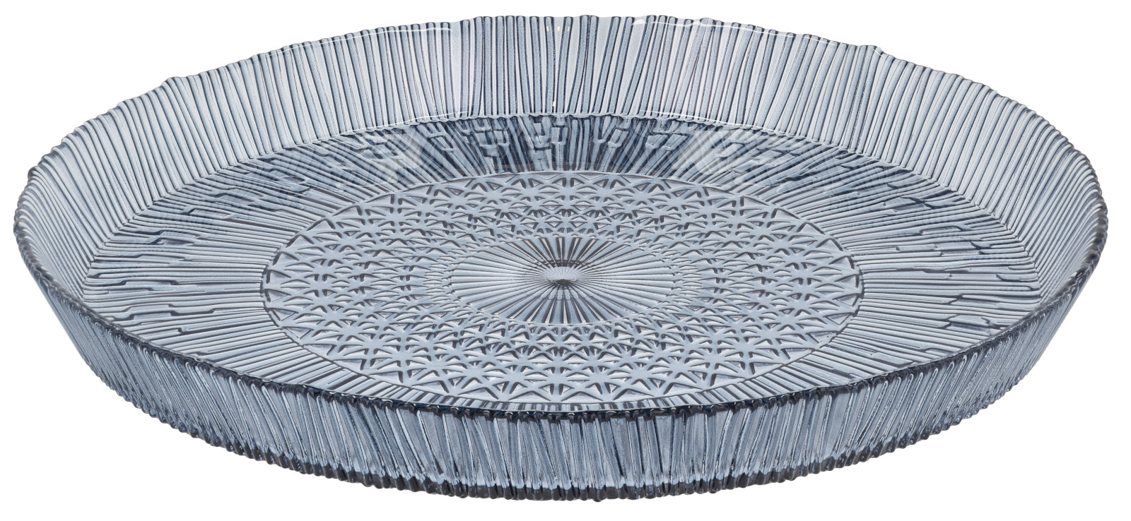 Bitz Kusintha Servierplatte rund blau 30cm