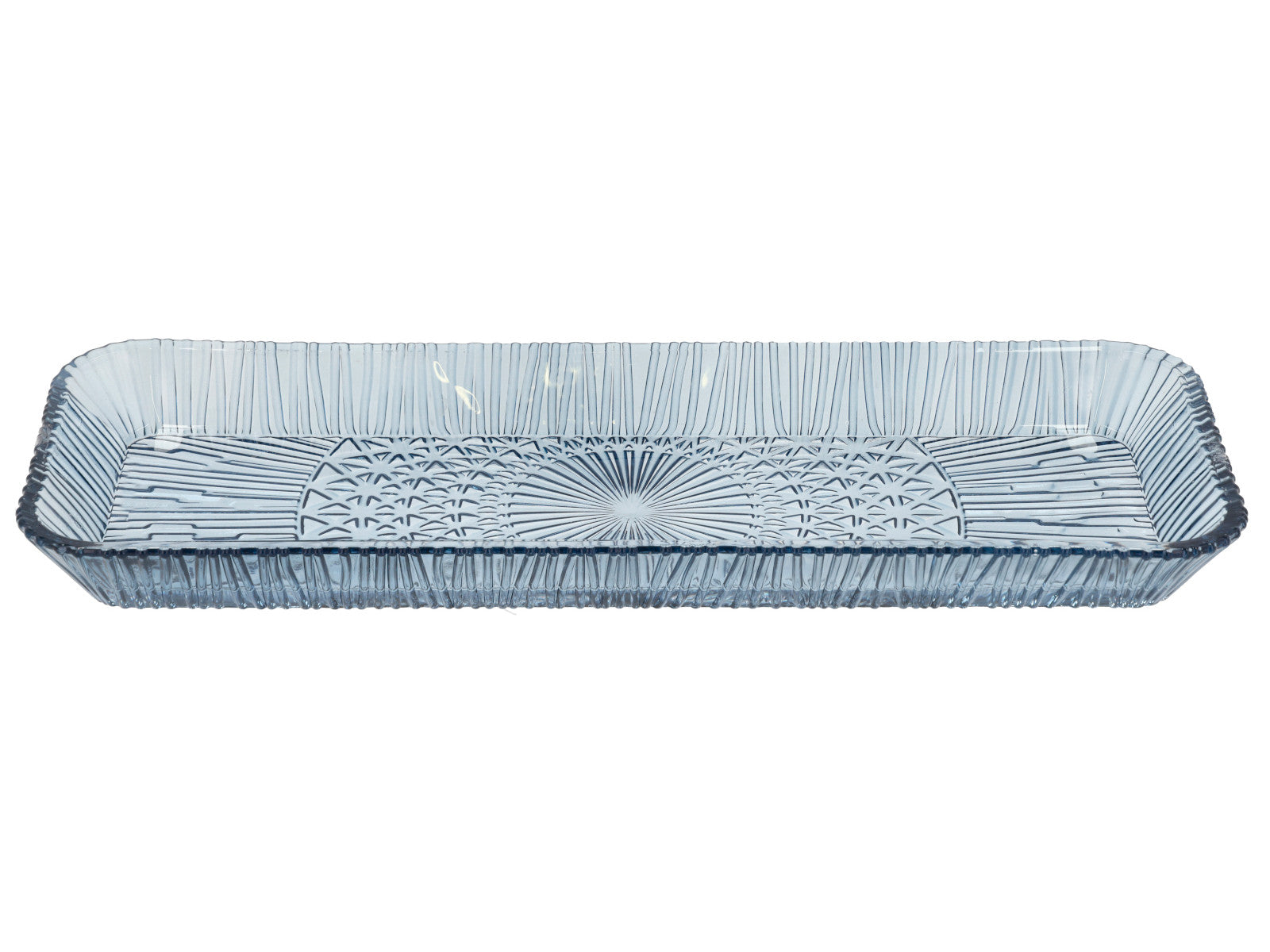 Bitz Kusintha Servierplatte rechteckig blau 38 x 14cm - Produktbild 2