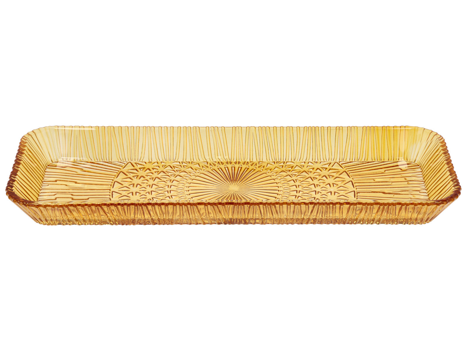 Bitz Kusintha Servierplatte rechteckig amber 38 x 14cm - Produktbild 2