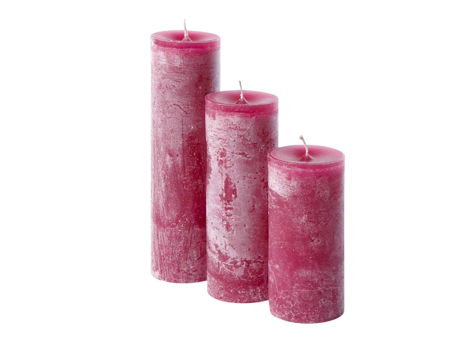Dekocandle Zylinder-Kerze crimson Ø 7 x 25 cm (1 Stück)