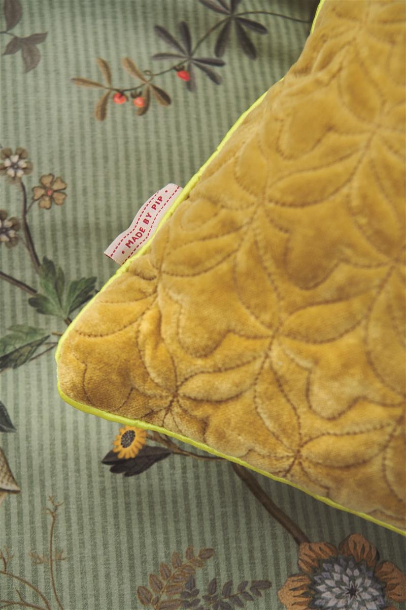PIP STUDIO Quilty Dreams Kissen bright yellow 45x45cm (1 Stück) - Produktbild 6