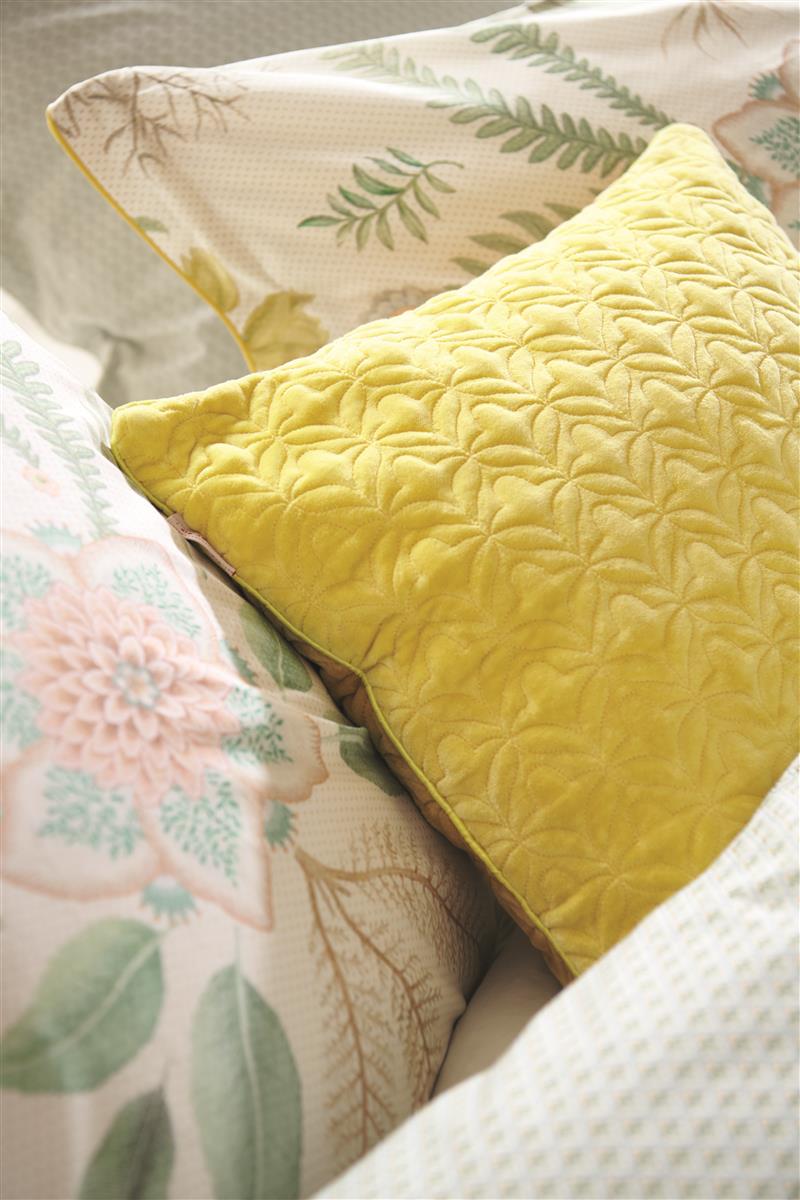 PIP STUDIO Quilty Dreams Kissen bright yellow 45x45cm (1 Stück) - Produktbild 2