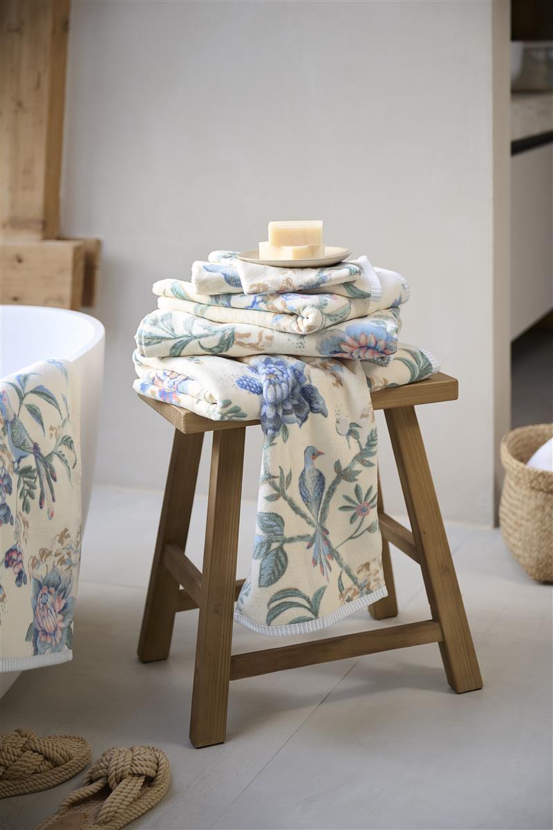 PIP STUDIO Secret Garden Gästehandtuch whiteblue 30x50cm (1 Stück) - Produktbild 2