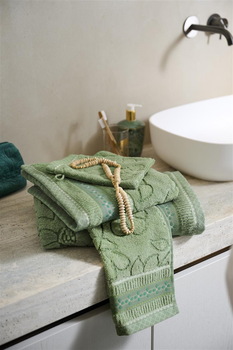PIP STUDIO Jasmin Jaquard Duschtuch green 70x140cm (1 Stück) bh - Produktbild 2