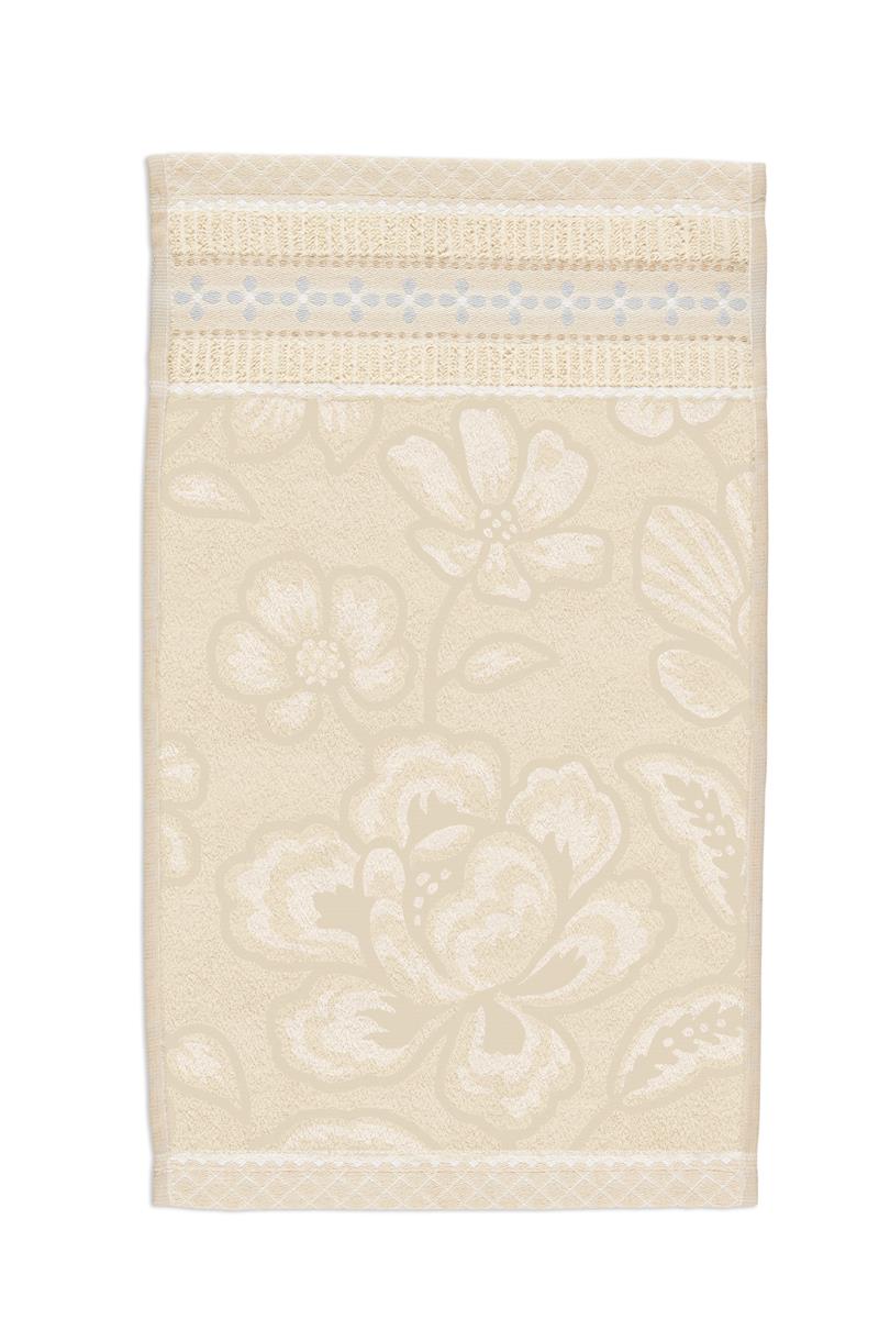 PIP STUDIO Jasmin Jaquard Gästehandtuch sand 30x50cm (1 Stück)