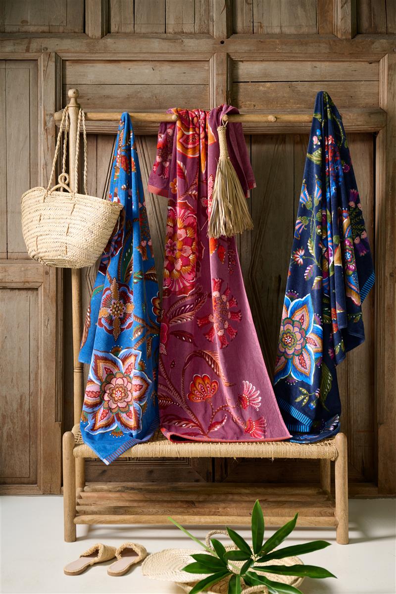 PIP STUDIO Viva la Vida dunkelblau Badetuch 100x180cm  (1 Stück) - Produktbild 2