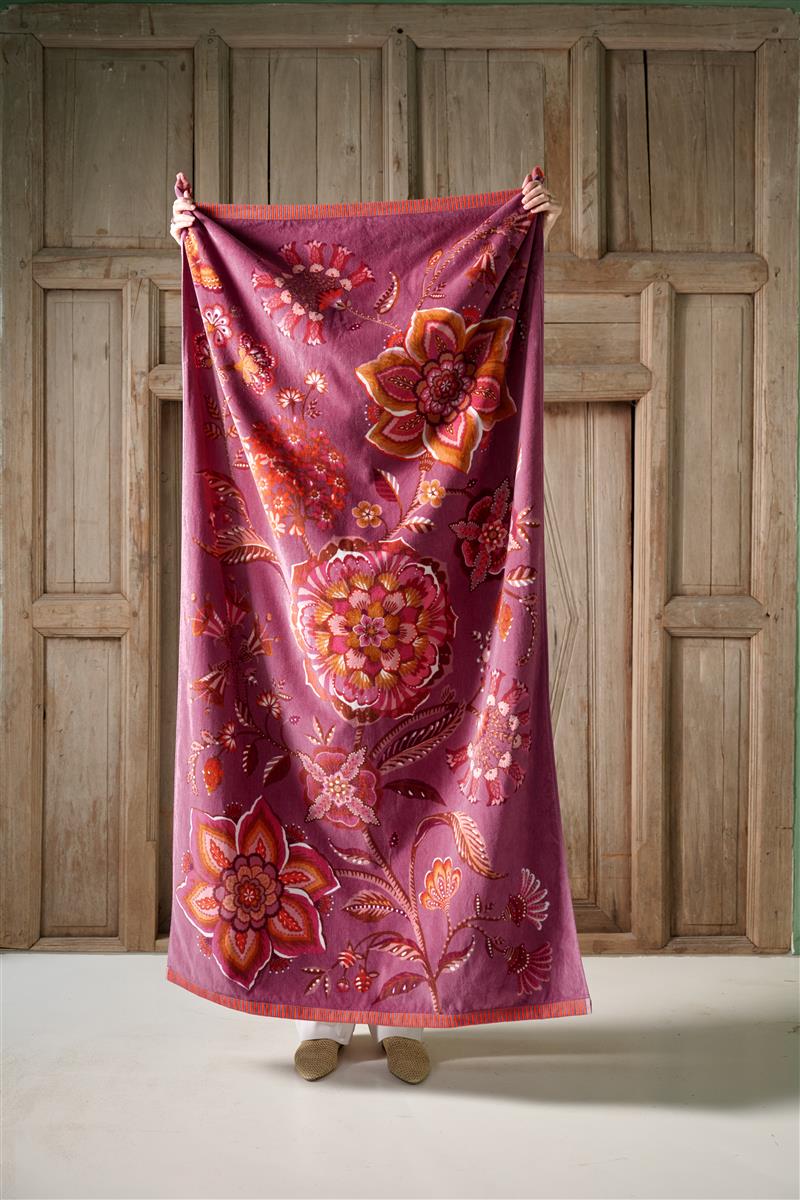 PIP STUDIO Viva la Vida lila Badetuch 100x180cm  (1 Stück) - Produktbild 3