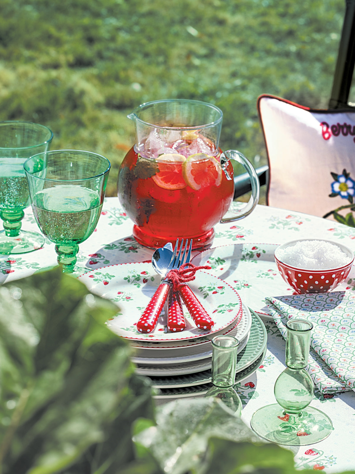 Greengate Dotty Besteckset rot 4tlg - Produktbild 5