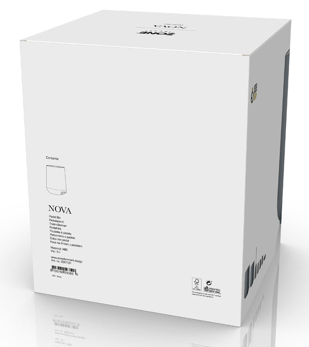Zone Denmark Nova Pedaleimer grey 5L - Produktbild 3