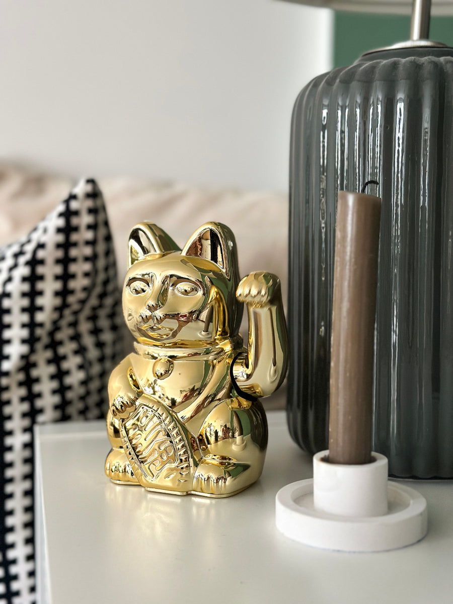 Donkey Products Lucky Cat Egypt Winkekatze gold 15cm - Produktbild 4