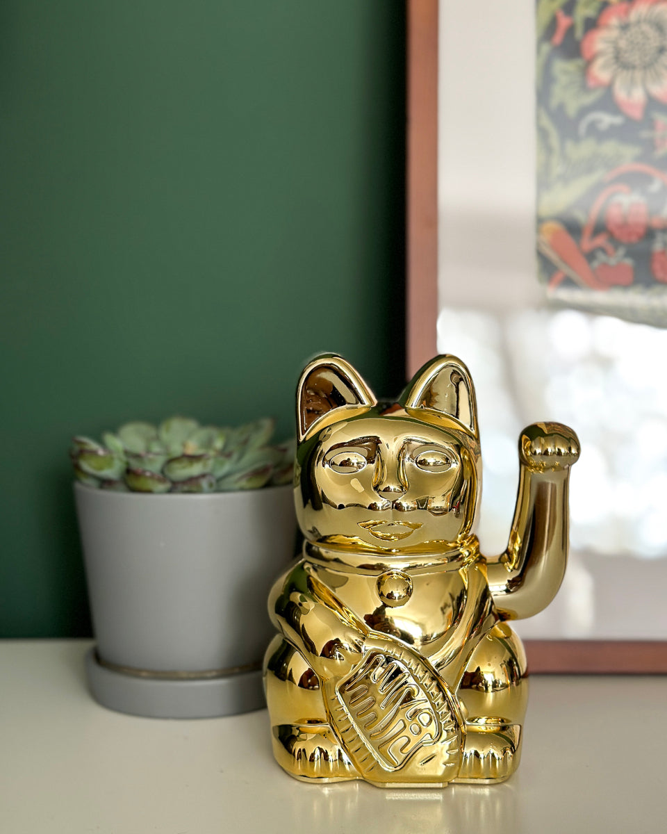 Donkey Products Lucky Cat Egypt Winkekatze gold 15cm - Produktbild 3