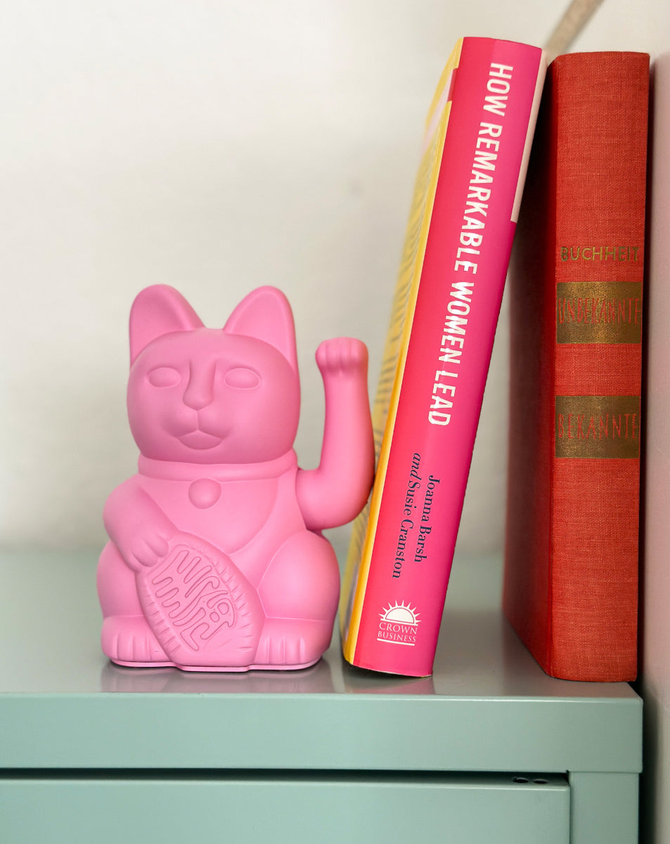 Donkey Products Lucky Cat Mini Winkekatze hot pink 10cm - Produktbild 6