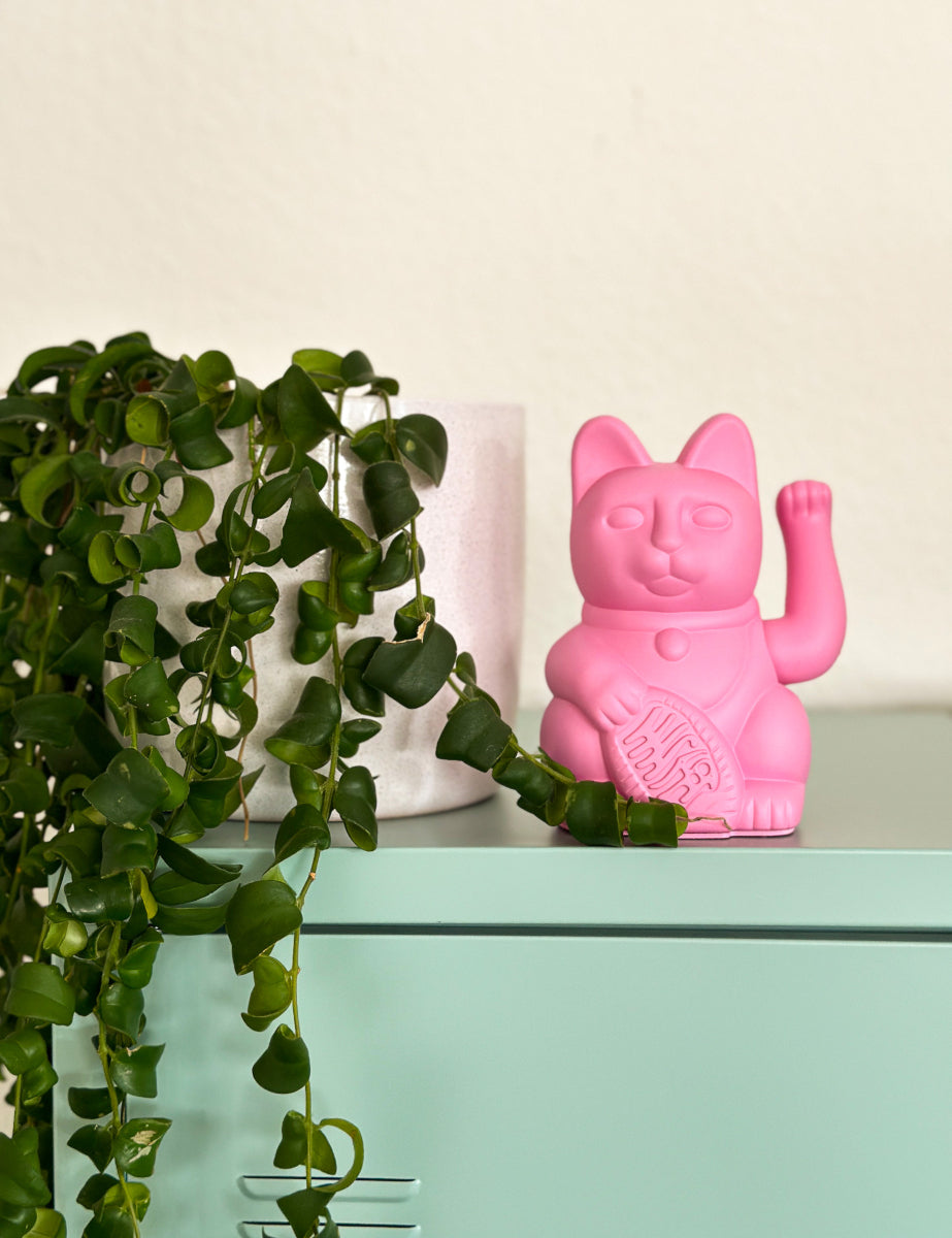 Donkey Products Lucky Cat Mini Winkekatze hot pink 10cm - Produktbild 7