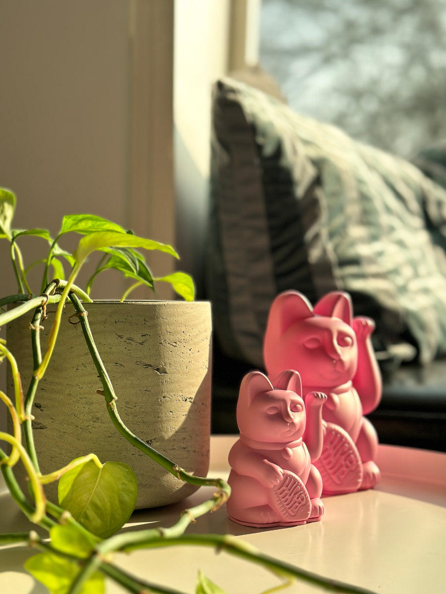 Donkey Products Lucky Cat Mini Winkekatze rosa 10cm - Produktbild 4