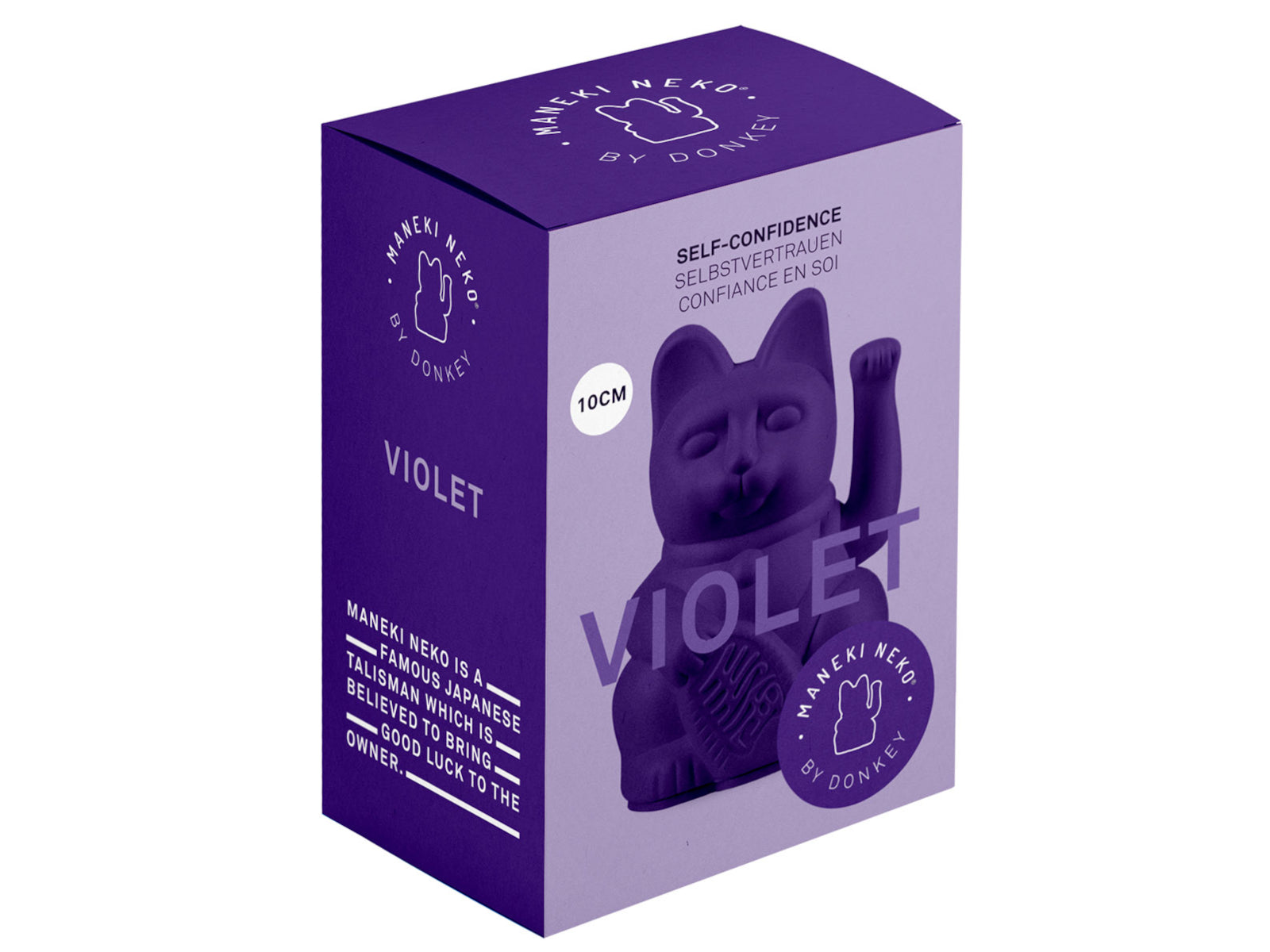 Donkey Products Lucky Cat Mini Winkekatze violet 10cm - Produktbild 2
