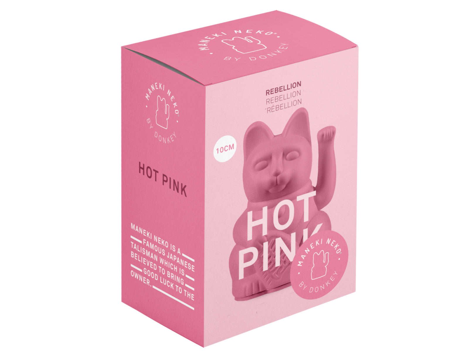 Donkey Products Lucky Cat Mini Winkekatze hot pink 10cm - Produktbild 2