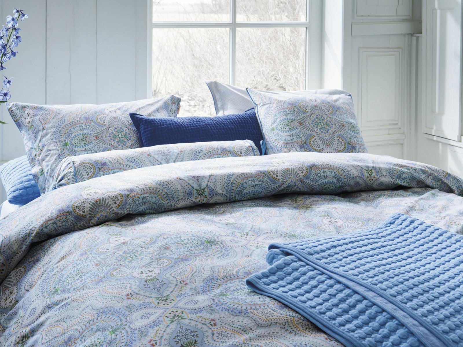 Pip Studio Velvet Sky Kissen light blue 40x60cm (1 Stück) - Produktbild 4